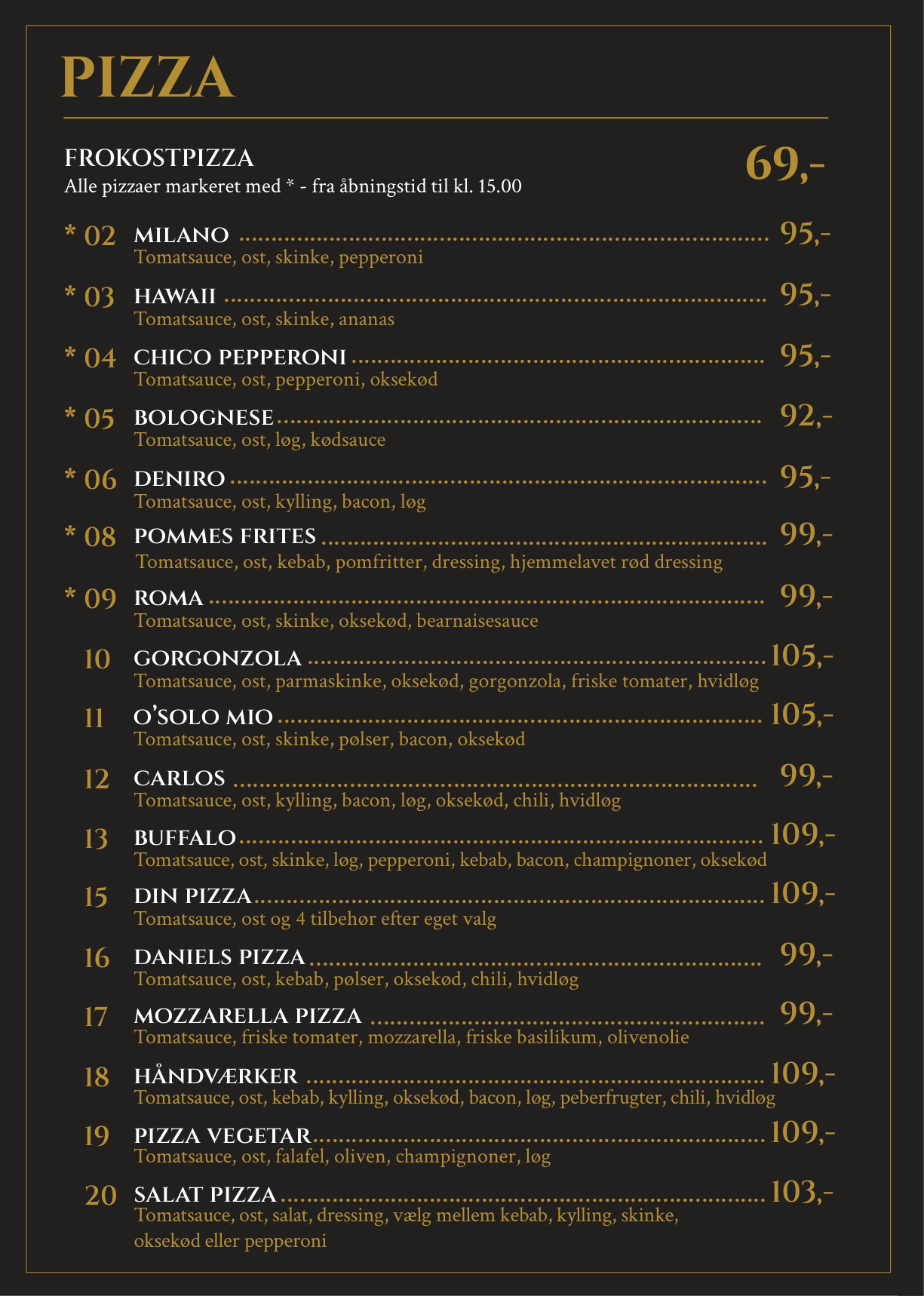 Menu page 2